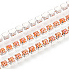 Iron & ABS Imitation Pearl Cup Chains CH-T007-01A-08-1