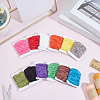 12Pcs 12 Colors Polyester Chenille Yarn Roll OCOR-SP0001-36-5