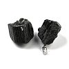Natural Black Tourmaline Pendants G-F739-01AP-2