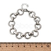 304 Stainless Steel Link Chain Bracelets for Women BJEW-P388-02B-P-5