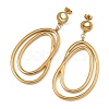 304 Stainless Steel Stud Dangle Earrings EJEW-JE07387-4
