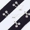 Steel Hook Buckles FIND-WH0082-92B-5