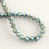 Electroplate Glass Bead Strands EGLA-R094-4mm-09-2