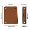 2Pcs PU Imitation Leather Bag Strap Protective Jacket FIND-GF0001-62B-2