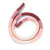 Fixed 5 Color Handmade Polymer Clay Bead Strands CLAY-S096-029L-2