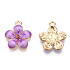 Zinc Alloy Enamel Pendants PALLOY-I124-10G-D-2