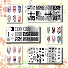 Stainless Steel DIY Nail Art Templates MRMJ-WH0092-002-3