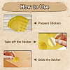 15 Sheets Gold Foil Paper Picture Stickers STIC-WH0025-007-3