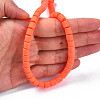 Handmade Polymer Clay Bead Strands X-CLAY-ZX006-01O-6