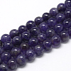 Natural Amethyst Beads Strands X-G-R446-10mm-21-1