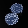 17 Grids Flower Plastic Bead Containers AJEW-YWC0001-06-4
