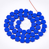 Spray Painted Non-magnetic Synthetic Hematite Beads Strands G-T116-03C-19-2