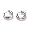 Tarnish Resistant 201 Stainless Steel Huggie Hoop Earrings EJEW-O095-05-02-1