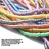 10 Strands 10 Colors Handmade Polymer Clay Beads Strands CLAY-YW0001-90-3