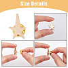 SUPERFINDINGS 30Pcs Star Alloy Brooches AJEW-FH0004-31A-4