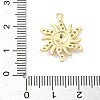 Brass Micro Pave Clear Cubic Zirconia Pendants KK-G548-01B-G-3