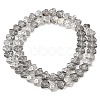 Transparent Electroplate Glass Beads Strands EGLA-F158-PL02-A-2