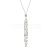 3Pcs 3 Style Brass Macrame Pouch Empty Stone Holder for Pendant Necklaces Making NJEW-AB00027-5