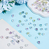 80Pcs Teardrop Electroplated Transparent Glass Charms GLAA-PA0001-68-4