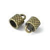 Tibetan Style Alloy Cord Ends TIBEP-Q034-AB-NR-2