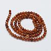 Natural Garnet Bead Strands G-G663-03-4mm-2