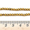 Electroplate Synthetic Non-magnetic Hematite Beads Strands G-A263-B01-03-5