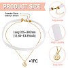 Flat Round with Letter O Alloy Enamel Pendant Necklaces for Women NJEW-TAC0033-3