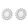 Brass Stud Earring Findings KK-N232-335P-1