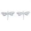 Non-Tarnish 304 Stainless Steel Pendant Rhinestone Settings STAS-N098-196P-3