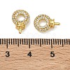 Brass Micro Pave Cubic Zirconia Peg Bails KK-D229-15G-3