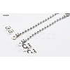 Non-Tarnish 304 Stainless Steel Ball Chain Connectors X-STAS-R089-06-3