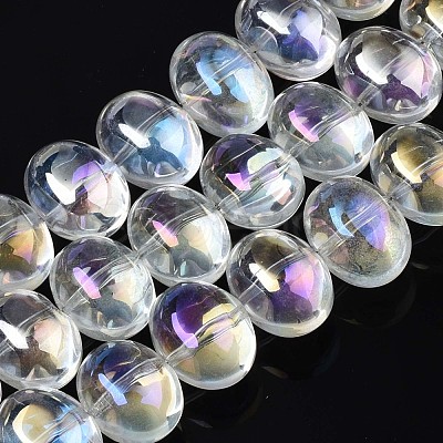Electroplate Glass Beads Strand EGLA-S188-22-B03-1