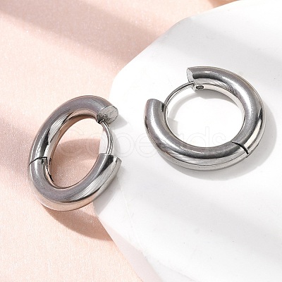 316F Stainless Steel Hoop Earrings EJEW-D341-01E-P-1
