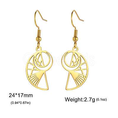 304 Stainless Steel Dangle Earrings FS-WGB851A-02-1