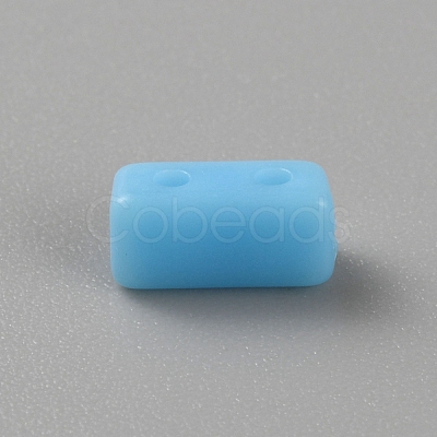 Opaque Acrylic Beads SACR-WH0011-10E-1