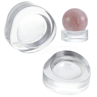Glass Crystal Ball Holder AJEW-WH0270-724B-1