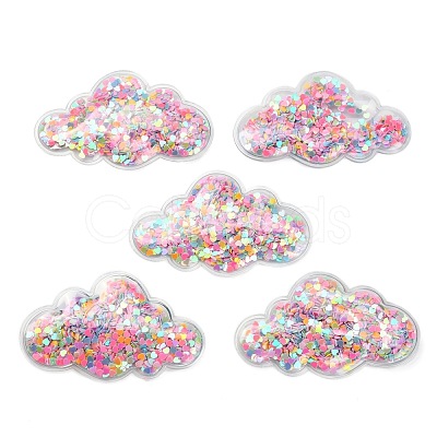 Quicksand Sequin Plastic Cabochons X-OHAR-CJC0002-04A-1