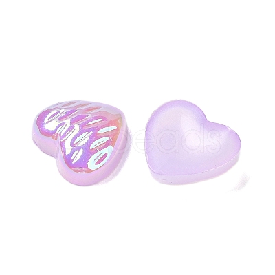 UV Plating Acrylic Cabochons OACR-H121-02F-1