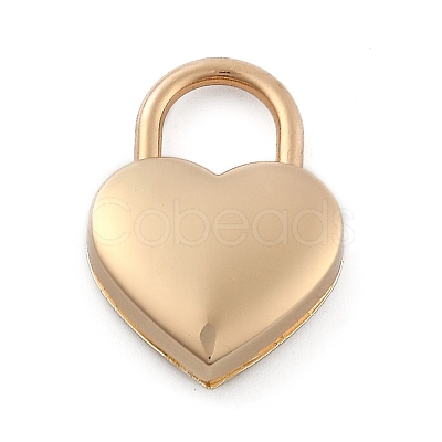 Heart Shaped Zinc Alloy Padlock PALLOY-B025-01LG-1