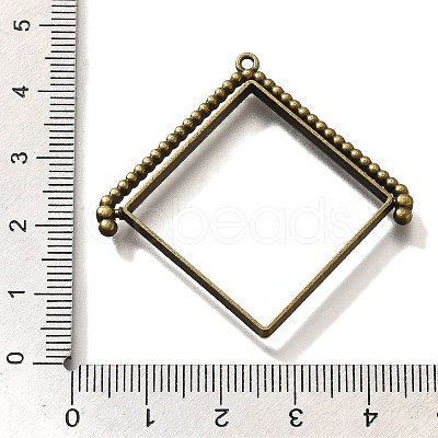 Alloy Open Back Bezel Pendants PALLOY-I223-08AB-1