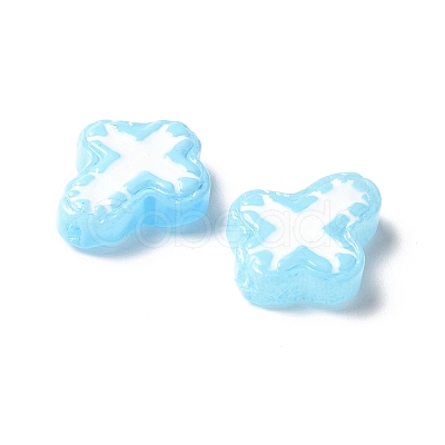Baking Paint Glass Enamel Beads BLOW-D300-06B-1