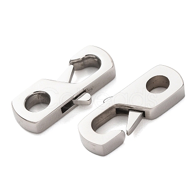 304 Stainless Steel Lobster Claw Clasps STAS-A151-03P-1