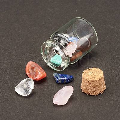 Transparent Glass Wishing Bottle Decoration LS-DJEW-A001-01C-16-1