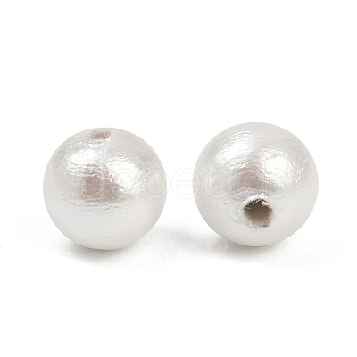 Compressed Cotton Pearl Beads WOVE-V001-A01-6mm-1