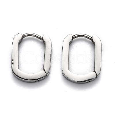 Tarnish Resistant 304 Stainless Steel Huggie Hoop Earrings STAS-H156-11B-P-1