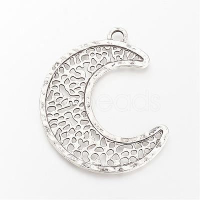 Tibetan Style Alloy Pendants TIBE-S303-34AS-RS-1