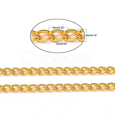 Iron Twisted Chains Curb Chains CHS007Y-G-1