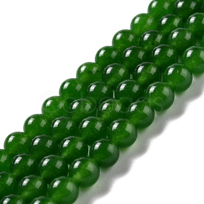 Natural & Dyed Malaysia Jade Bead Strands G-A146-6mm-A28-1