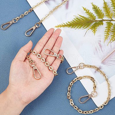 3 Strand 3 Style Iron Chain Bag Strap FIND-WR0002-63-1