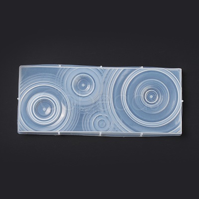 DIY Rectangle Ripple Effect Display Base Silicone Molds DIY-C055-01-1